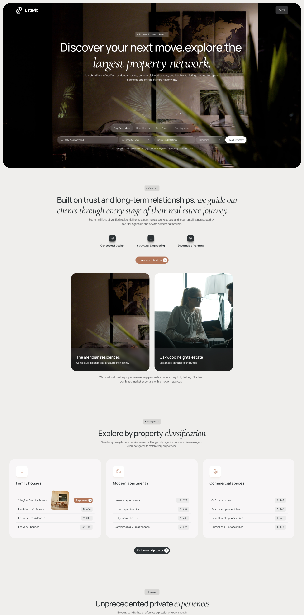 Estavio - Framer template