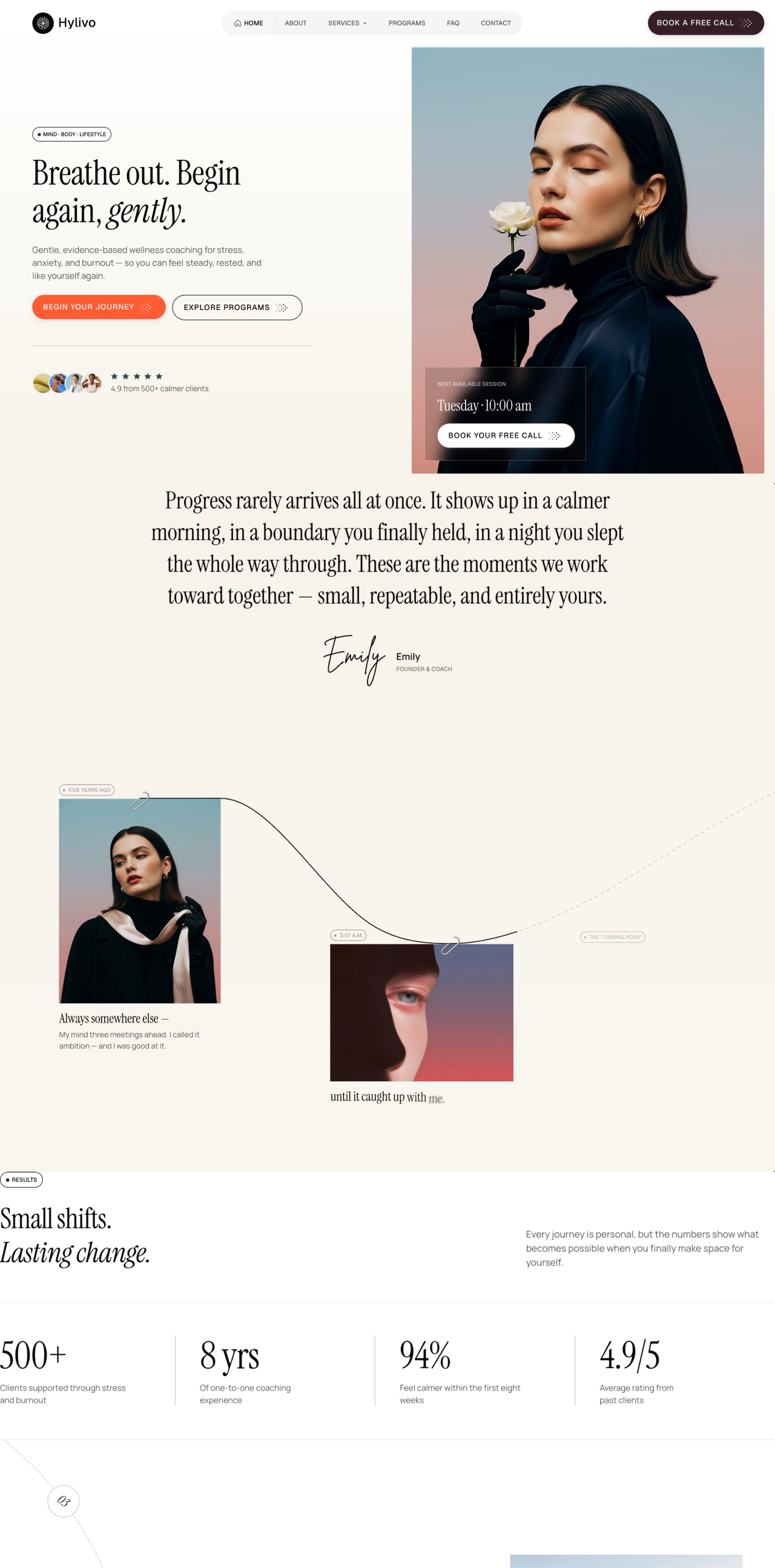 Hylivo — Wellness Coach Astro Template