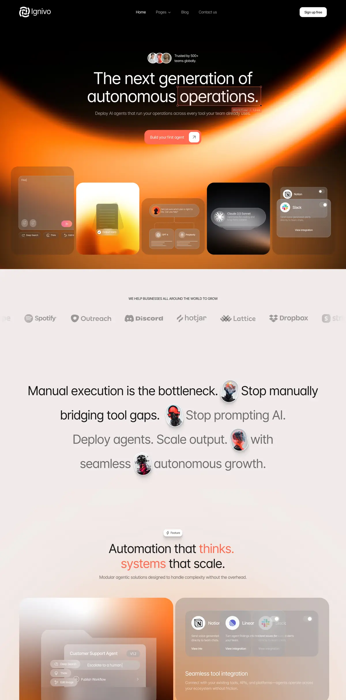 Ignivo - AI Automation & SaaS — Framer template preview