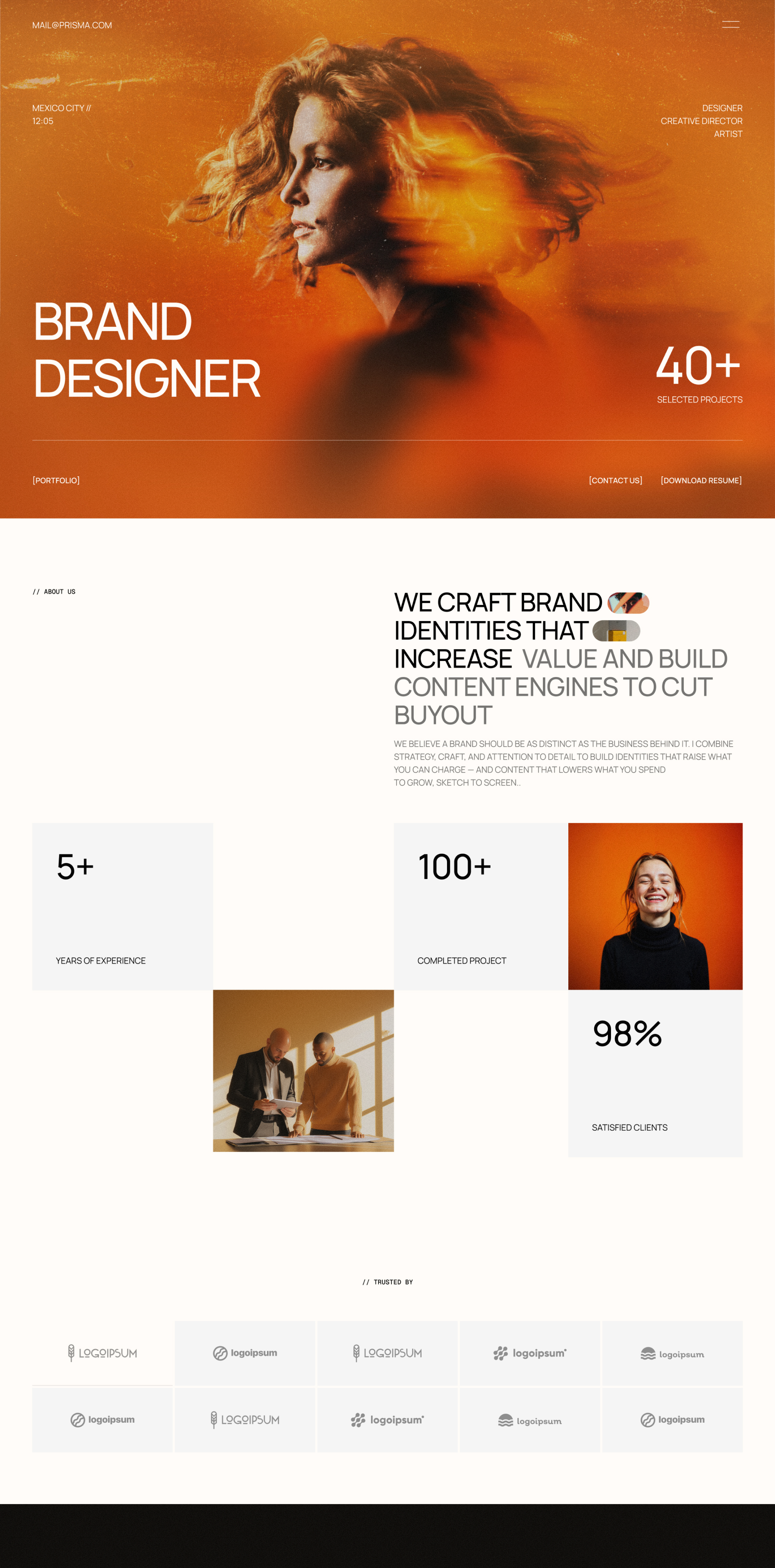 Prisma — Astro Portfolio Template