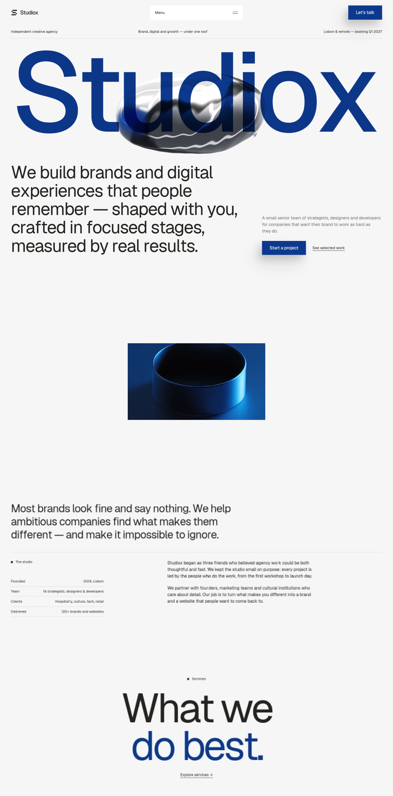 Studiox Creative Agency Framer Template