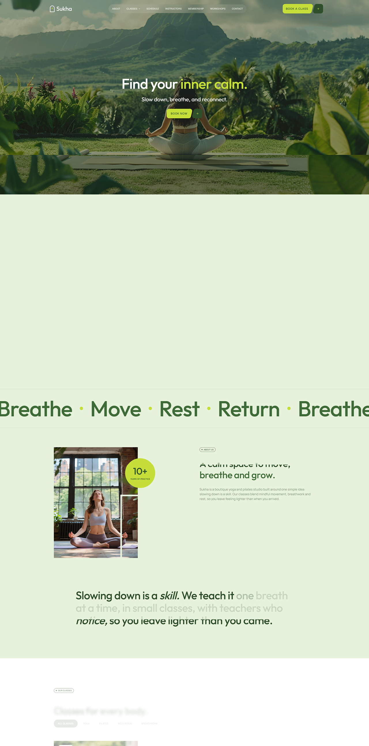 Sukha Yoga framer template