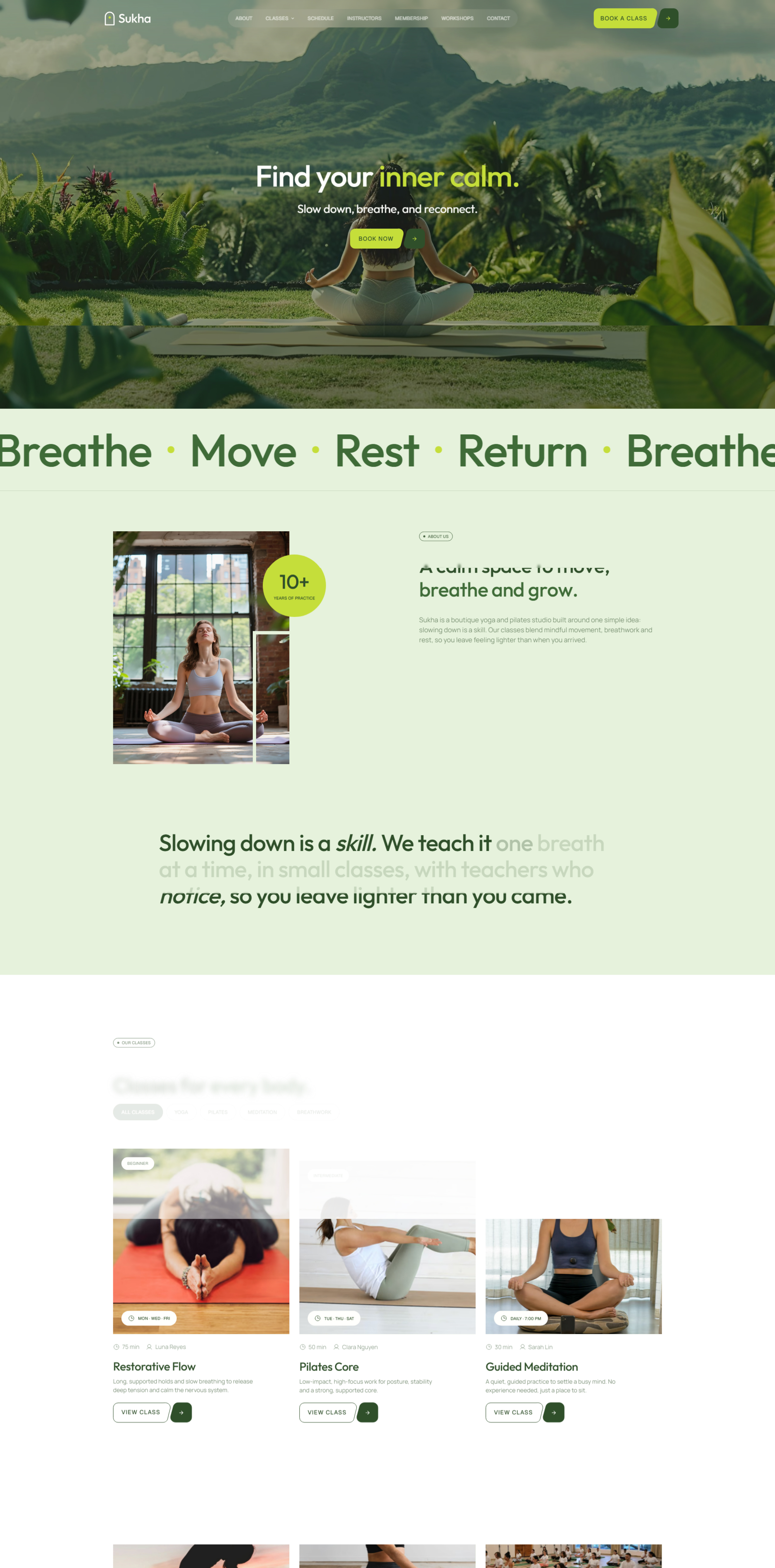 Sukha Yoga framer template